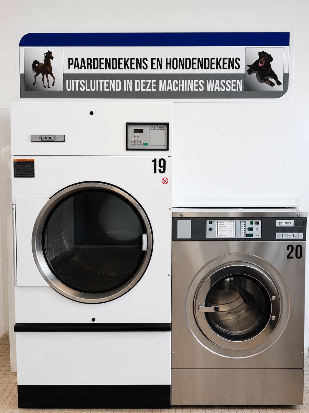 Speciale machines voor paarden- en hondendekens